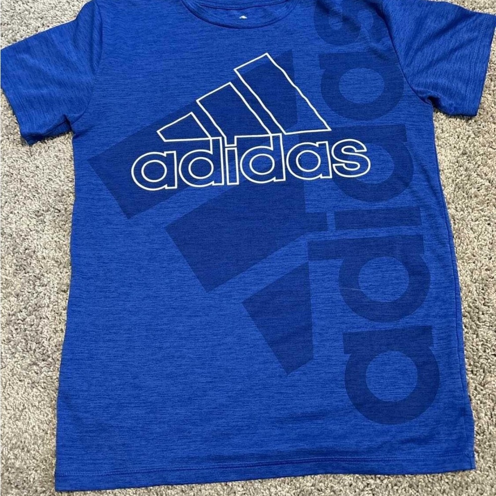 Adidas Kids Blue Graphic T-Shirt